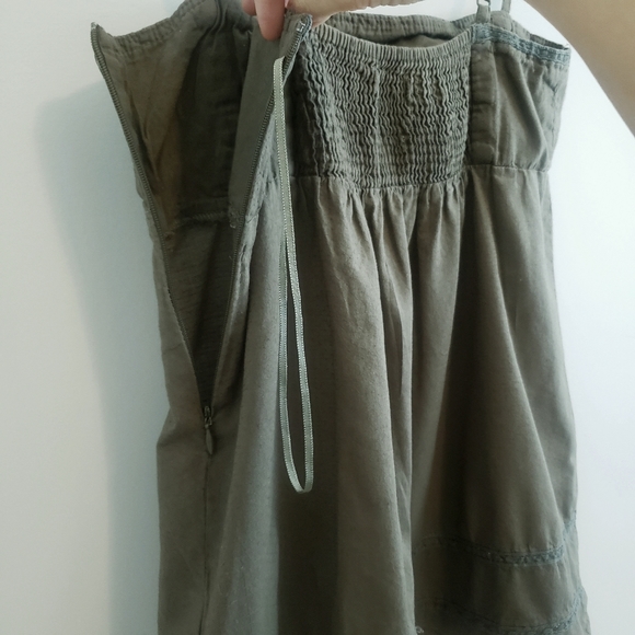 Summer MNG by Mango Khaki Green Camisole Top Sleeveless Spaghetti Strap - Picture 8 of 13